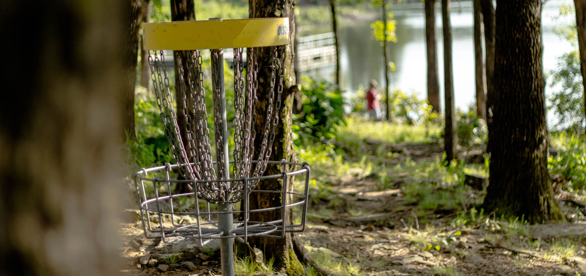 Frisbeegolf - bilde fra bane Furøya